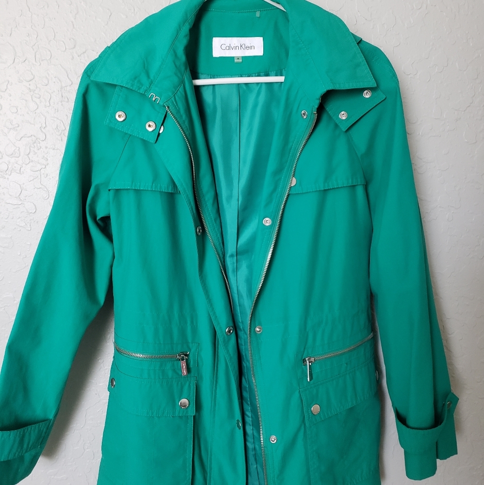 Calvin Klein Kelly Green Jacket Size Small
